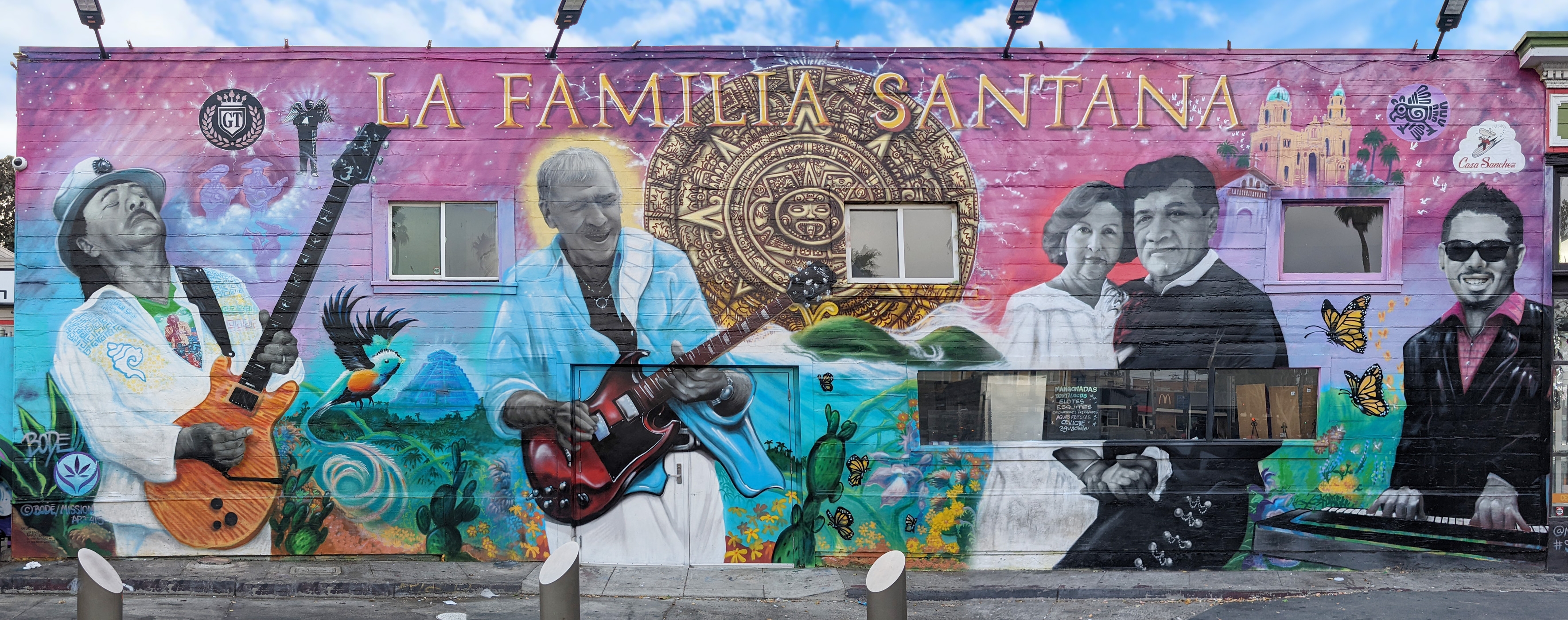 Carlos Santana Family Mural